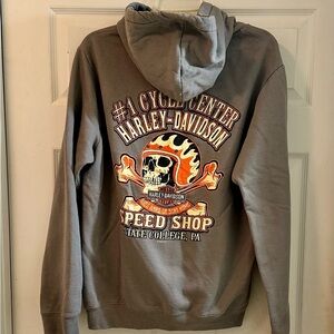 Harley-Davidson Hoodie with Skull Graphic